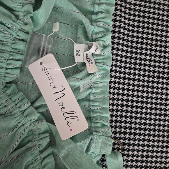 Mint Green Shorts Jumpsuit New W/T Size S/M and L/XL - Picture 5 of 5